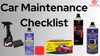 Car Maintenance Checklist - Product For Auto Maintenance